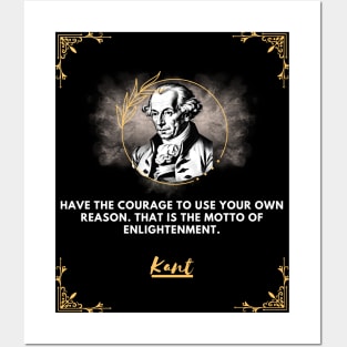 Kant: The motto of enlightenment Posters and Art